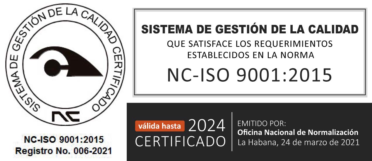 Certificado de Calidad Acinox Ingeniería